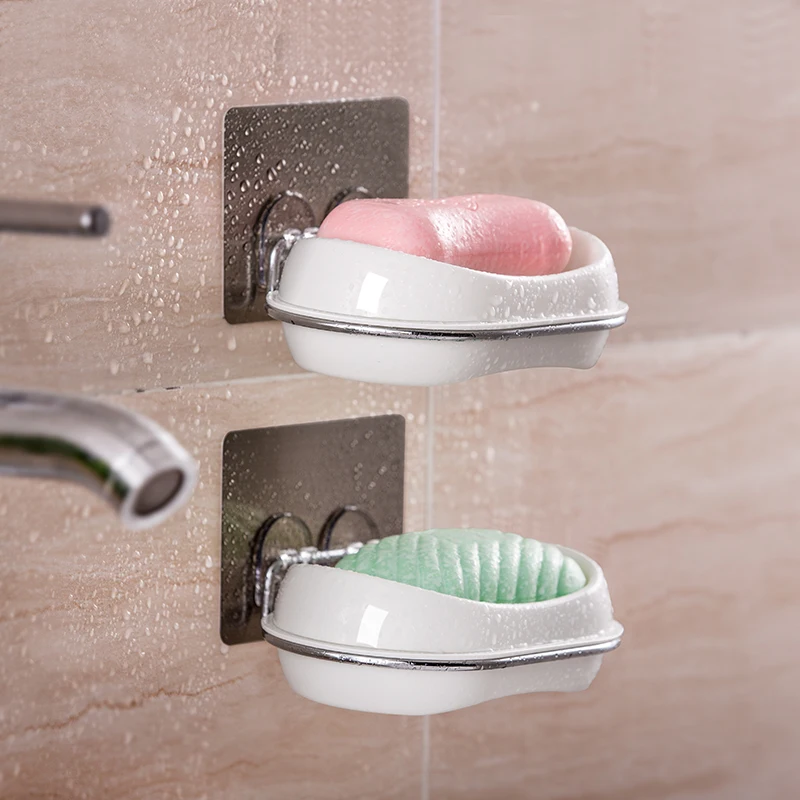 ShuangQing Home Reside Creative suction cup bathroom without traces can drain soap holder box wall hanging SQ-5046 | Дом и сад