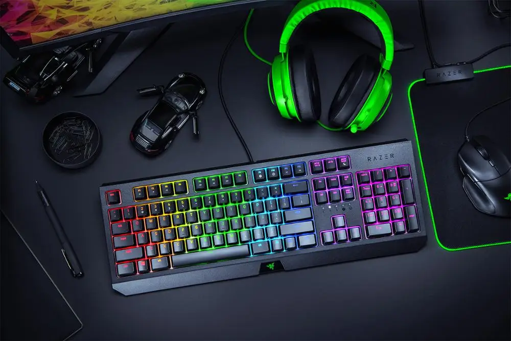 Новое поступление для razer Lover Механическая игровая клавиатура BlackWidow Green Switch