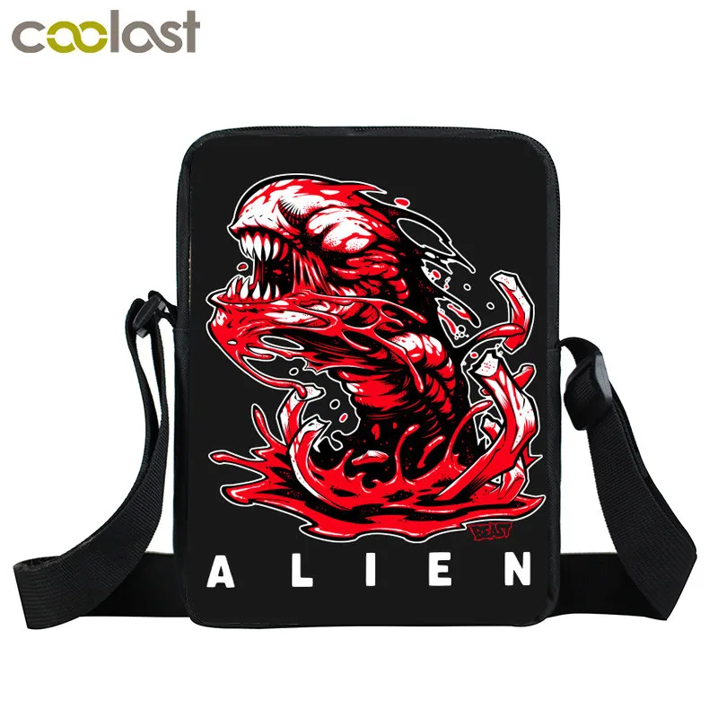 Сумки Alien Predator, Avp Face Hug, сумки через плечо, Женская Мини сумка-мессенджер, Детская сумка на плечо, детские школьные сумки, лучший подарок - Цвет: xkb alien22