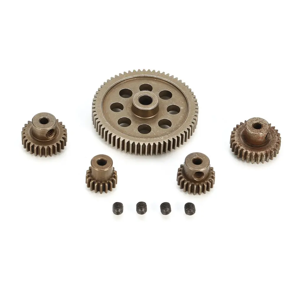5pcs Metal Diff Differential Main Gear 5MM 64T Motor Pinion Gears 3.17MM 17T 21T 26T 29T for Hsp Redca Traxxas 11164 RC Car Toy | Игрушки и