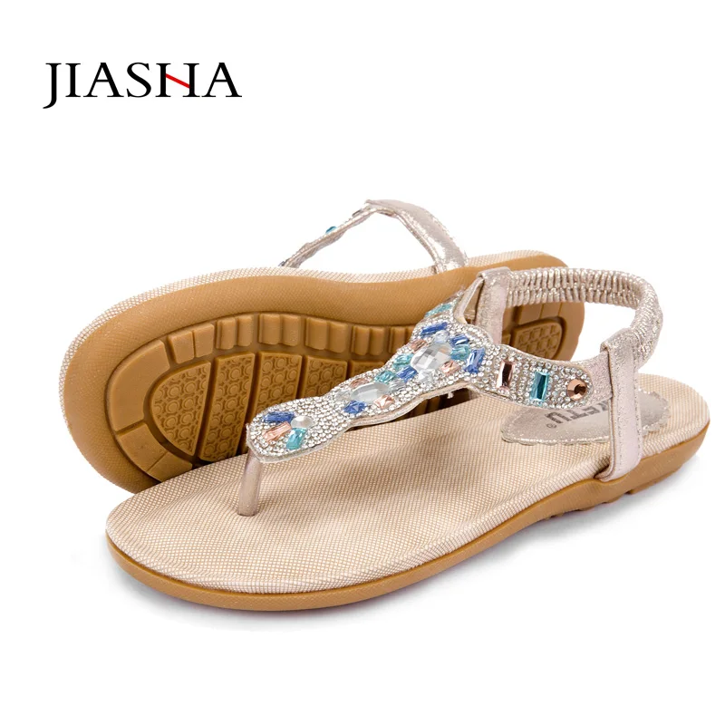 Женские сандалии удобные стразы 2018 модные женские летние пляжные женская