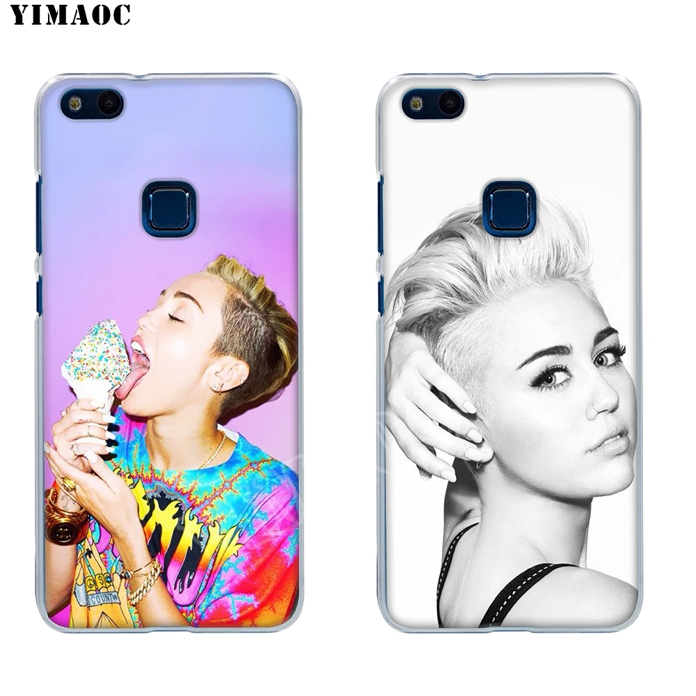 Мягкий чехол YIMAOC Miley Cyrus из ТПУ для Huawei Honor 6A 7X 7A Pro 8C Mate 10 Note 9 Lite Y6 Y9 Y7 Prime 2018 |