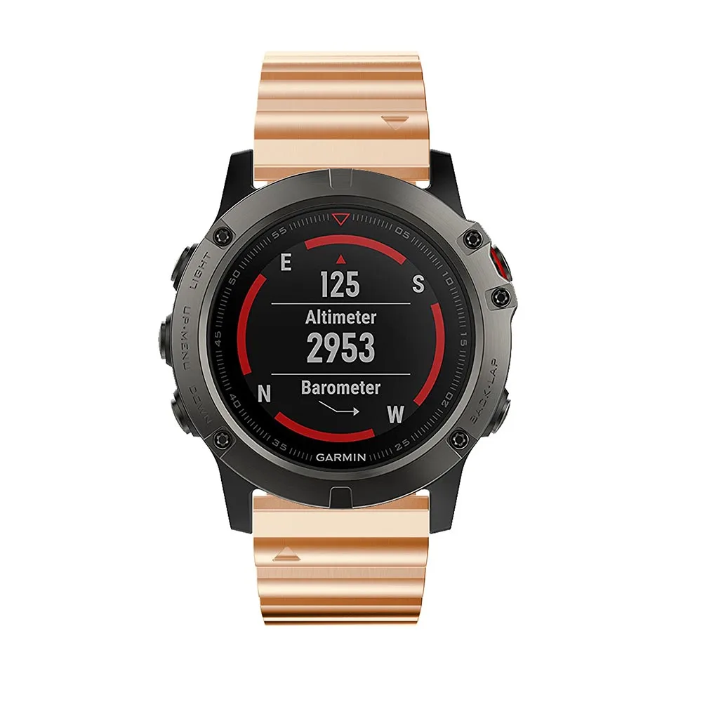 26 мм Нержавеющая сталь ремешок для смарт-часов Garmin Fenix 5X 5XPlus 6X3 3HR Смарт Браслет замена спортивный браслет Correa