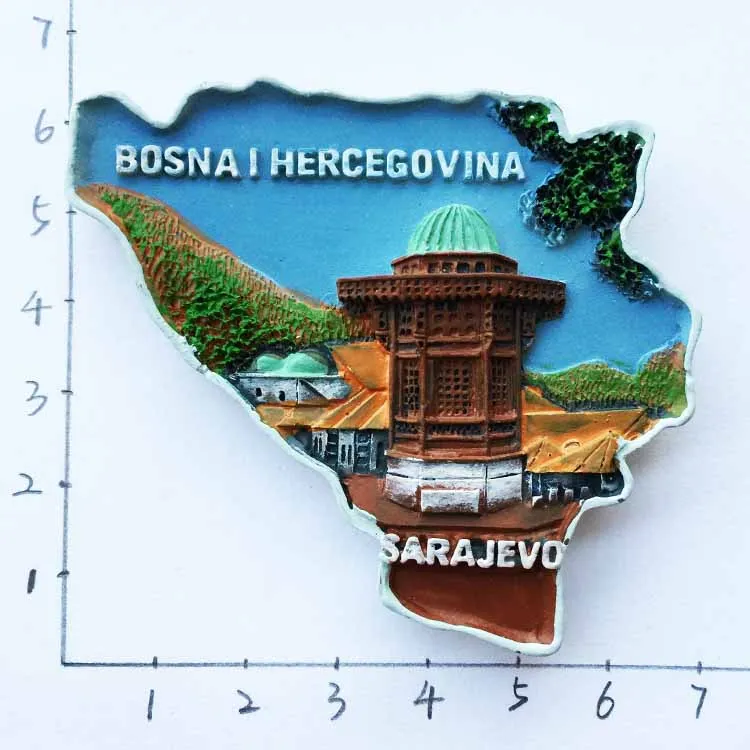 Туристический Сувенирный холодильник Sarajevo туристическая мечеть shaileiбежевого
