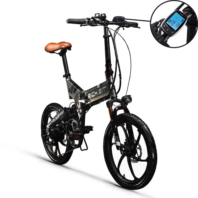 Электрический велосипед RichBit складной 48 В 8 А/ч 7 скоростей|bicicleta eletrica|folding electric
