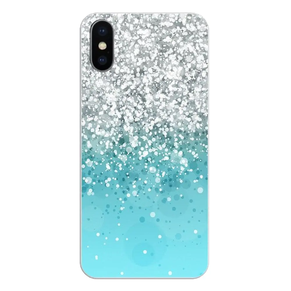 Pastel Purple Sparkle Glitter Artwork For iPod Touch iPhone 4 4S 5 5S 5C SE 6 6S 7 8 X XR XS Plus MAX Soft Transparent Skin Case |