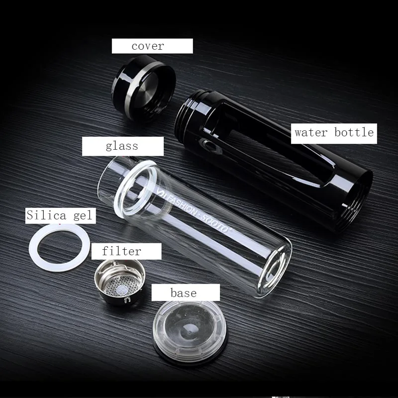 Креативная бутылка для воды в автомобиль термостойкая стеклянная пластиковая