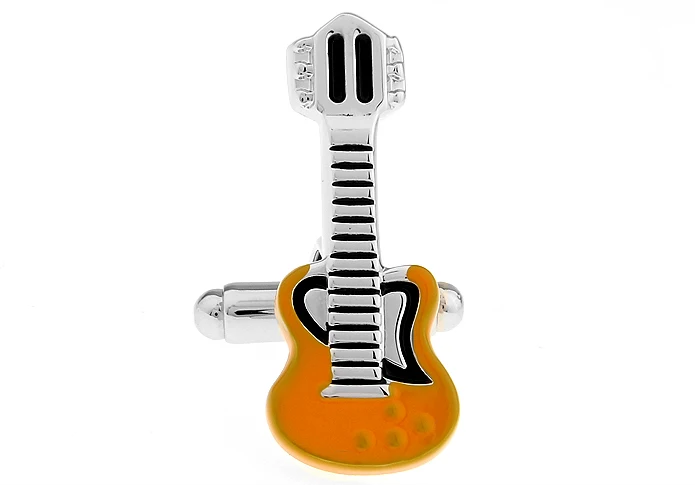 Желтые запонки для гитары iGame латунный материал бесплатная доставка|guitar cuff links|cuff