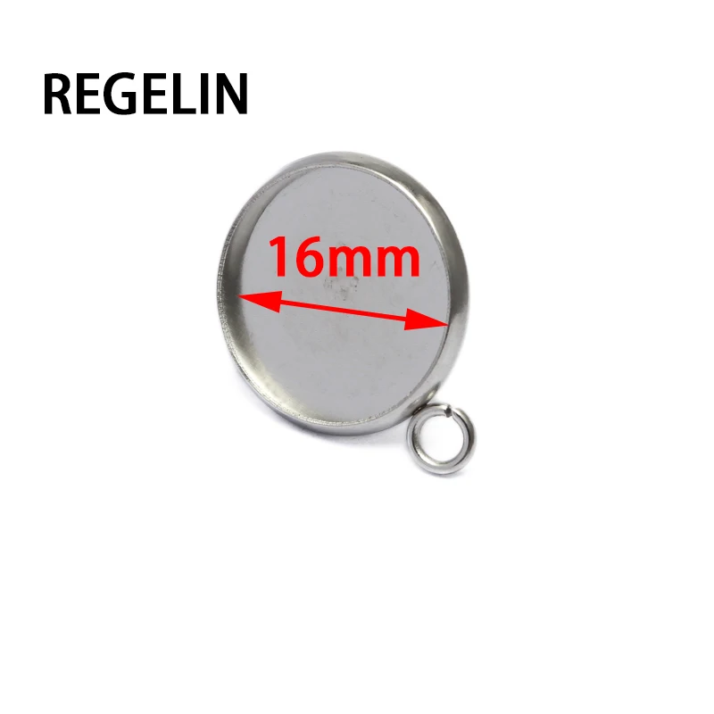 REGELIN DIY серьги из нержавеющей стали 6/8/10/12/14/16/18/20 мм основа кабошона пустые
