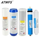 5-ступенчатые фильтры для воды ATWFS, картридж для домашнего RO-фильтра ulp 2012-100 gpd, 10-дюймовая мембранная Система очистки обратного осмоса