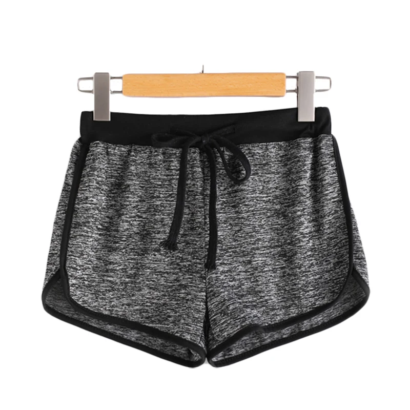 SweatyRocks, цветные шорты с завязками на талии, женские серые полосатые свободные шорты со средней талией, Летние повседневные шорты
