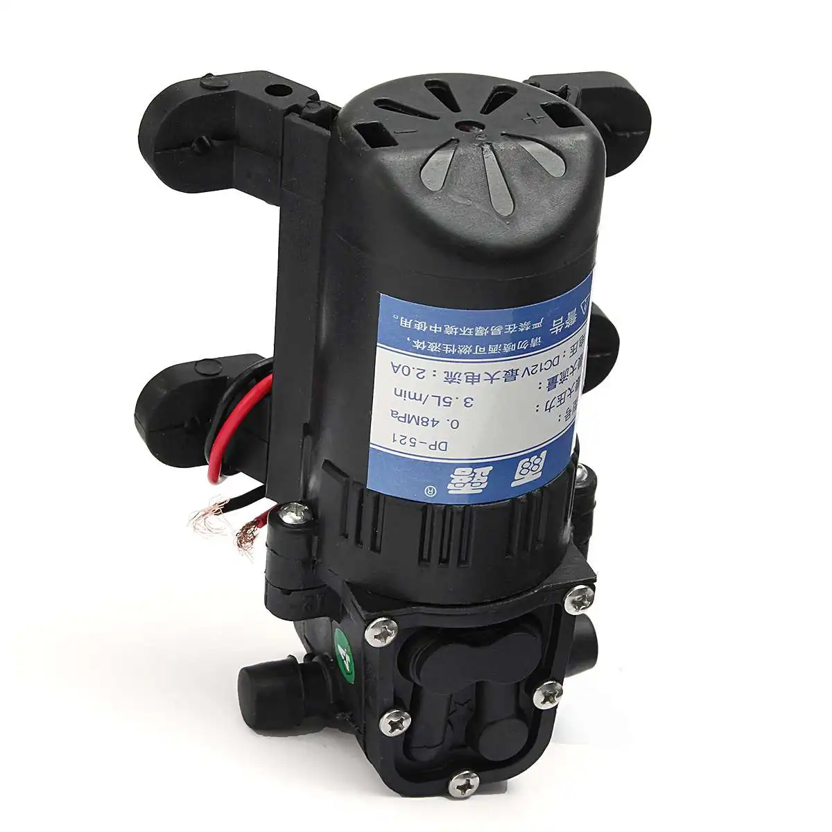 Прочный DC 12 В 70PSI 3.5L/мин сельскохозяйственный Электрический водяной насос черный мембранный распылитель воды высокого давления автомойка 12 В