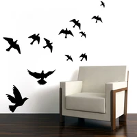 hot selling pretty geese ducks birds flying wall art vinyl decoration removable sticker decals 8501 free shipping
