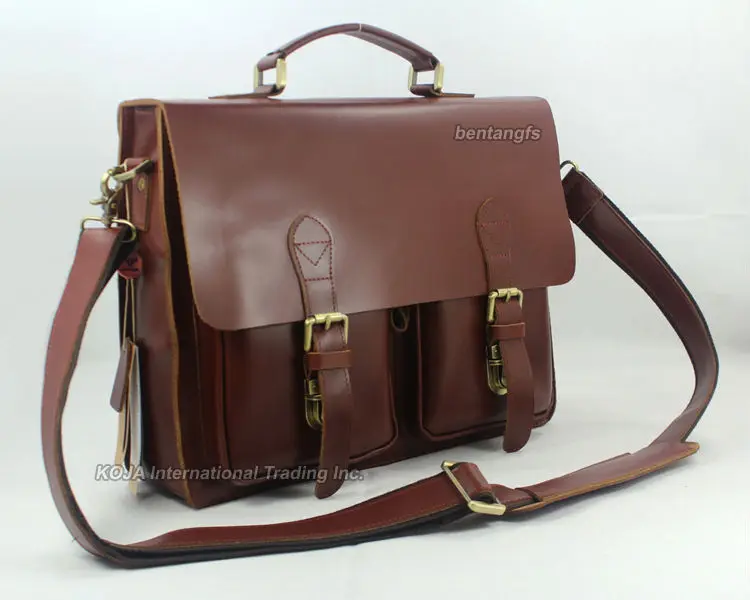 Роскошный мужской портфель из натуральной кожи для ноутбука Офисная сумка M098