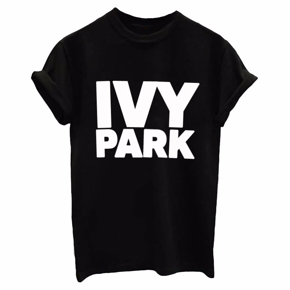 Женская свободная футболка IVY Park черная серая белая с принтом в виде Луны модная