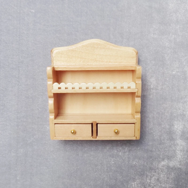 

G08-X600 children gift Toy 1:12 Dollhouse mini Miniature rement Furniture wooden hanging shelf 1pcs