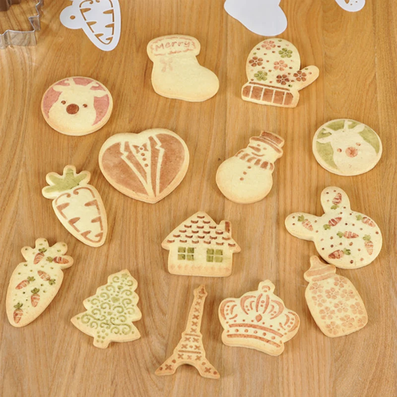 10 шт. Рождественский домик металлический резак для печенья украшения мастики