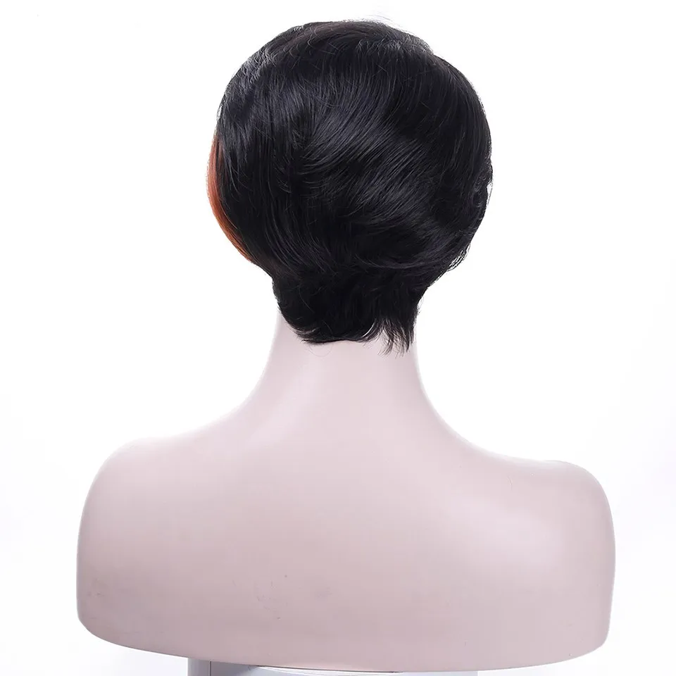 DIFEI Short Hair Two Colors Synthetic High-Temperature Fiber Wig Halloween Party Women's | Шиньоны и парики