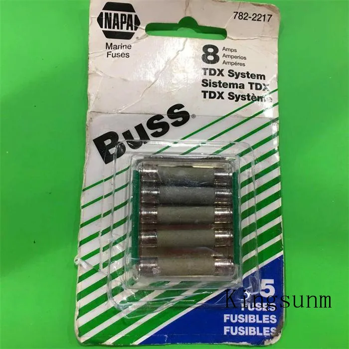 

Free shipping 5pcs MDA 8A 6X32MM American BUSSMANN fuse fuse 250V 8A SLOW BLOW