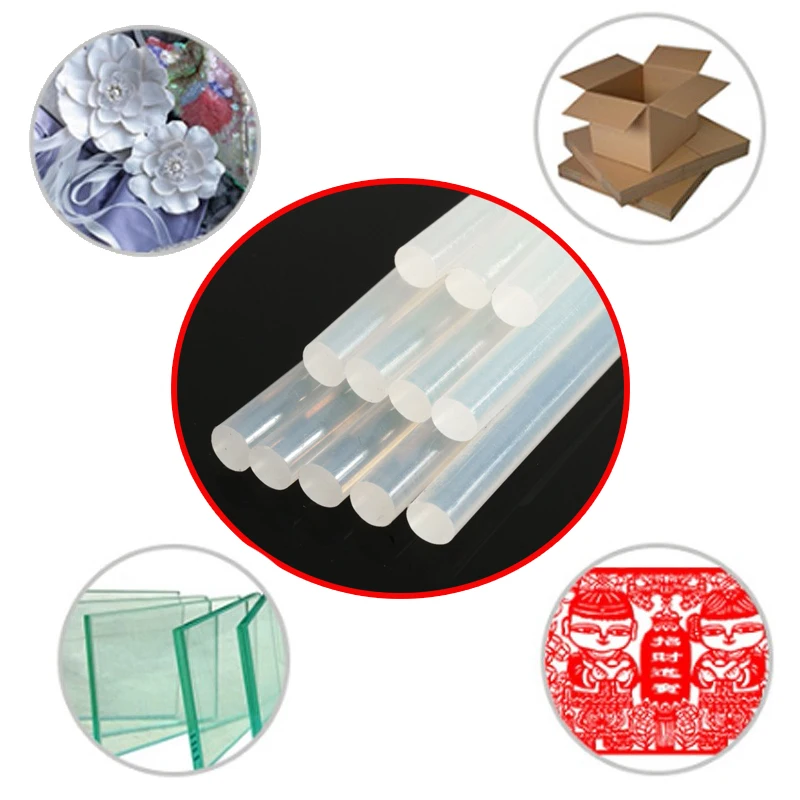 12 штук упак. белые пластиковые термоплавкие клеевые палочки для электроприборов