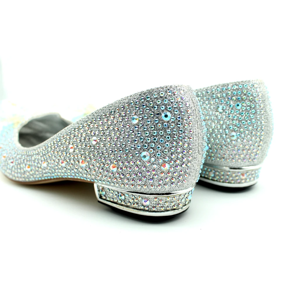 Женская обувь на плоской подошве со стразами и кристаллами Zapatos Mujer большие