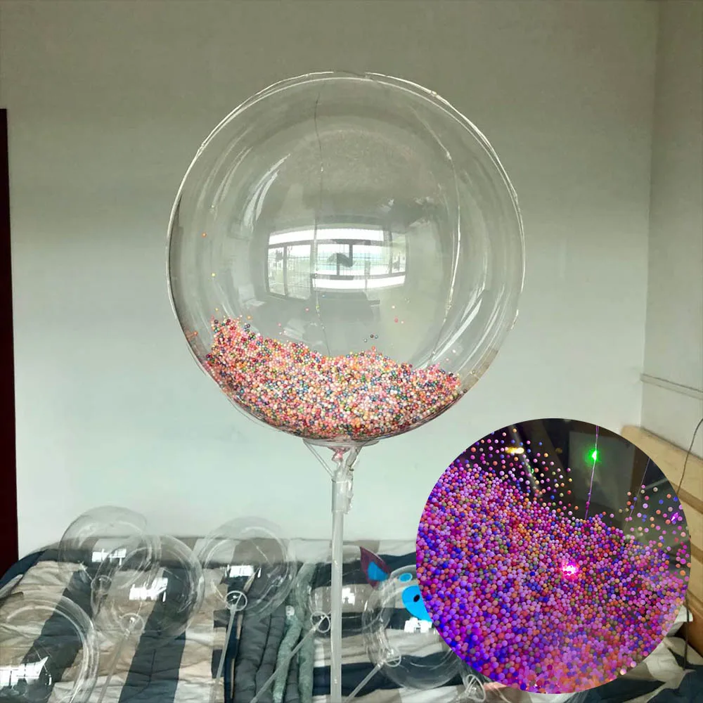 10 шт. светящиеся шары воздушные гелиевые Led воздушный шар globos пенопласт перо