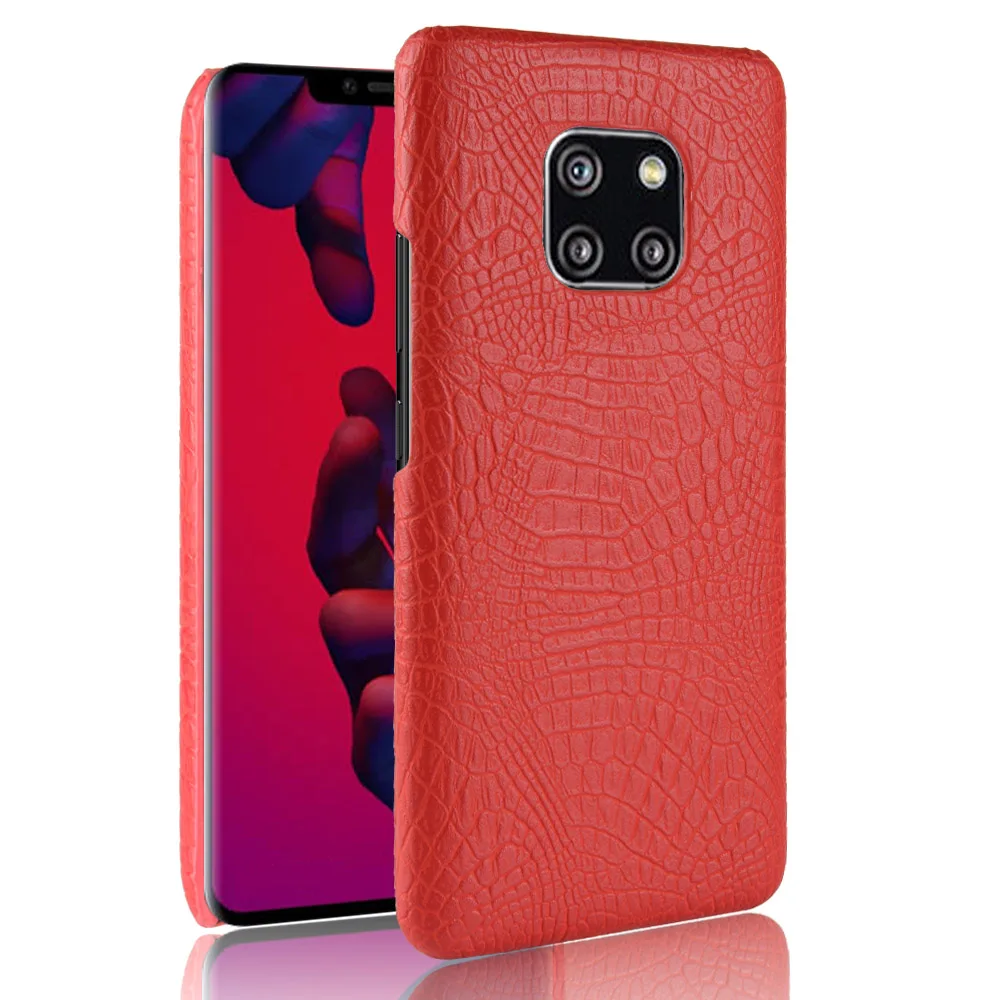 Luxury Business Crocodile Snake Skin Pattern Vintage Leather Case for Huawei Mate 20 Pro Cover On Mate20 Phone Cases |