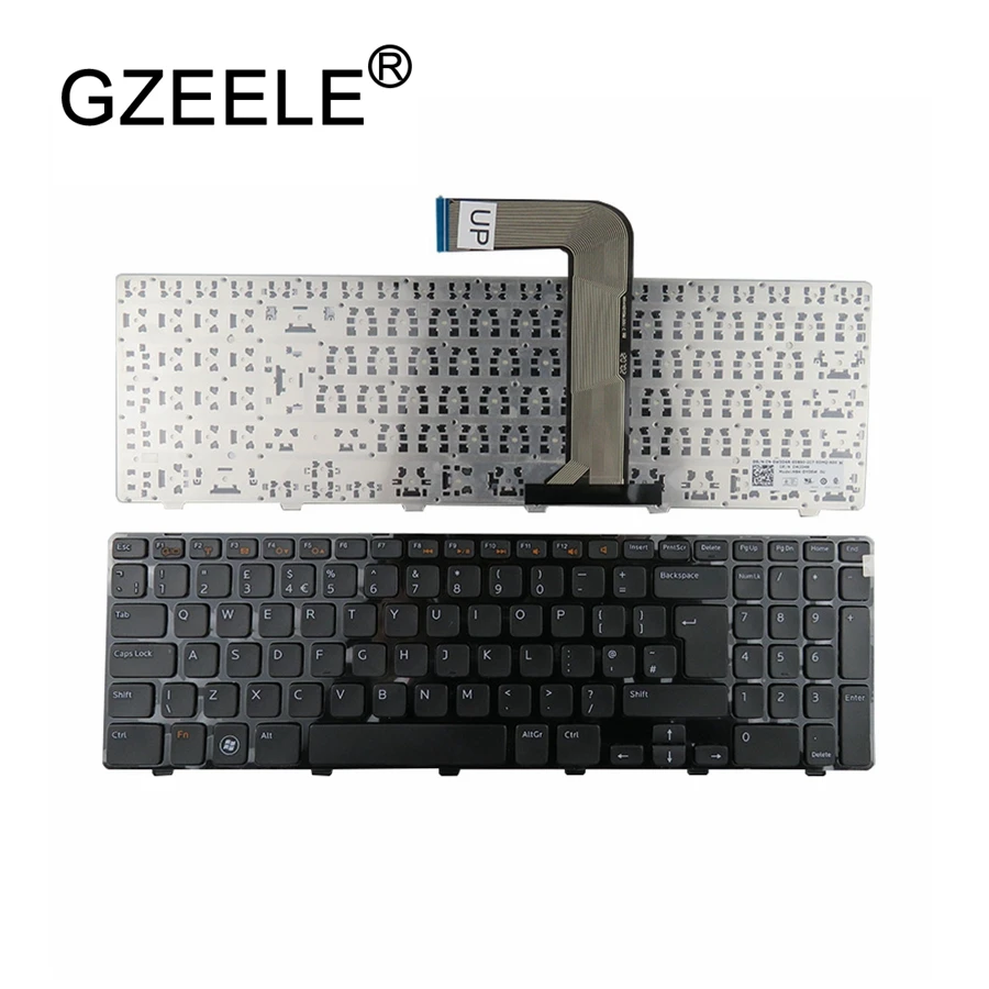 GZEELE английская клавиатура для ноутбука DELL Inspiron N5110 M5110 M501Z UK black New V119625AK1