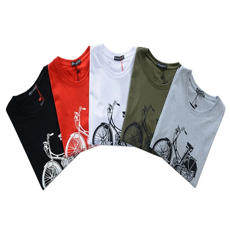 LBL 2019 Простой Творческий велосипедная Рама печати хлопок футболки для мужчин