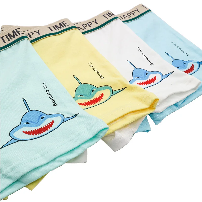 Children underwear kids for boys cotton four-corner colored panties |