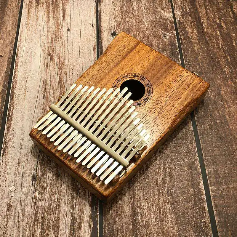 Акустическая клавиатура Kalimba для пальцев 17 клавиш пианино Mbira из массива красного