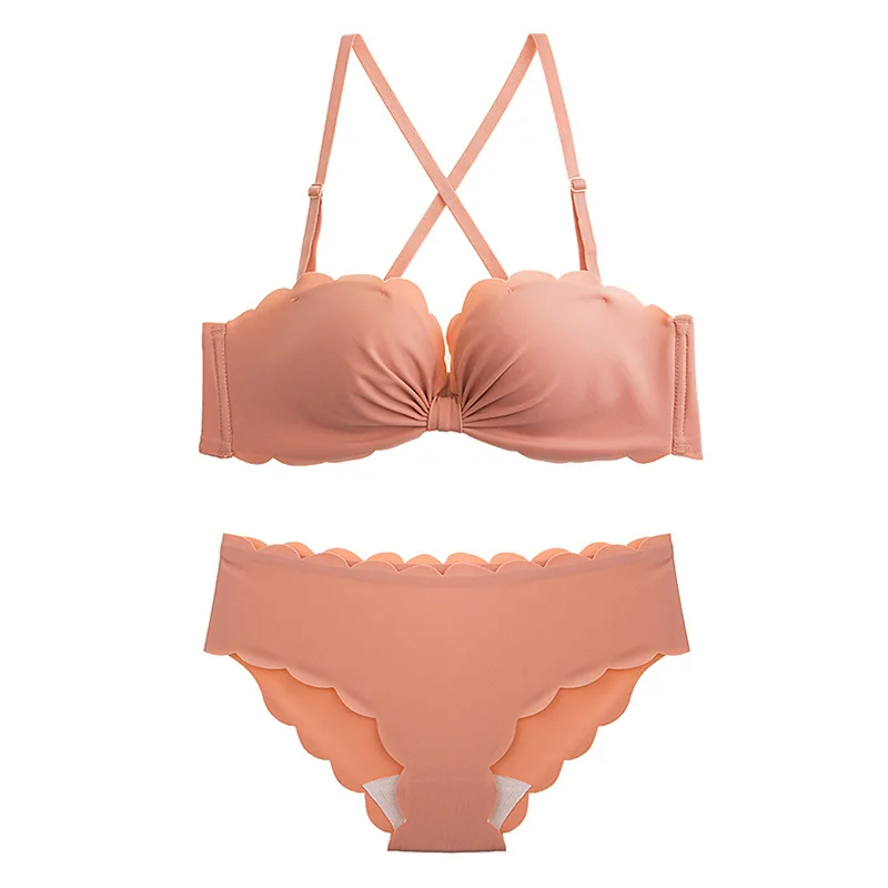 SP &amp CITY летний волнистый бесшовный комплект с бюстгальтером красочный простой