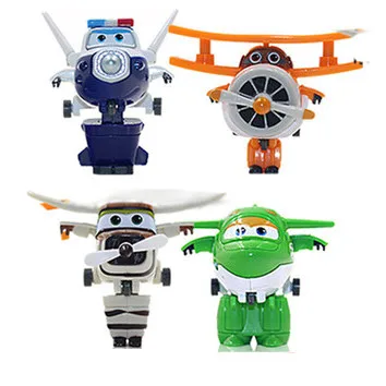 8 шт./компл. Супер Крылья мини самолет ABS робот игрушки Фигурки крыло