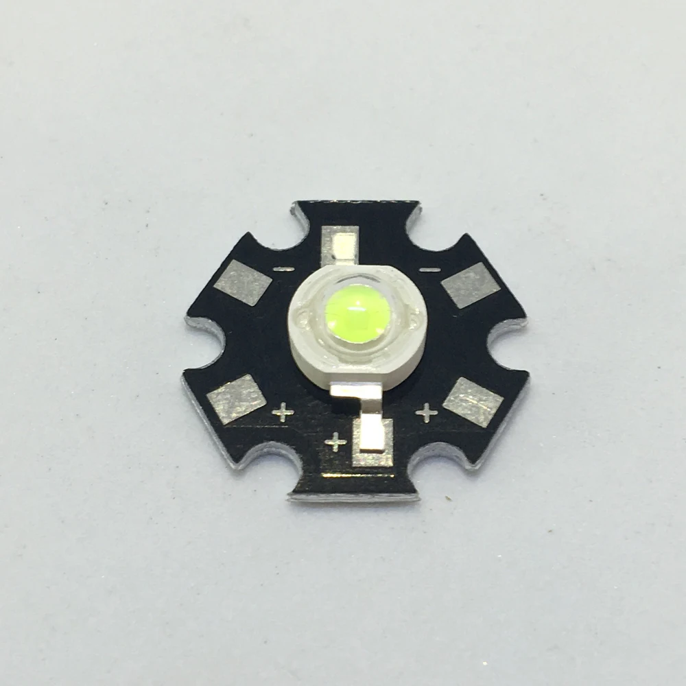 480-490nm Ice Blue LED свет 1 Вт 3 20 мм Алюминий плиты Фонарик светодиодный бар | Лампы и