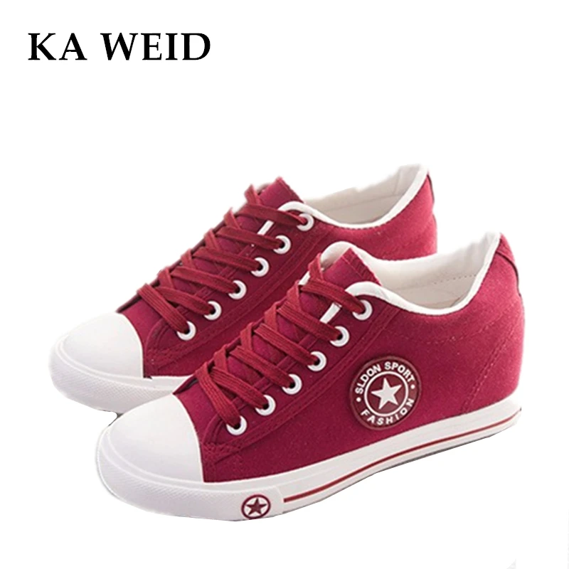 Women Wedge Canvas Shoes Woman Casual White Star Wedges Denim slip-on Zapatos Mujer Chaussure Femme Summer Flats | Обувь