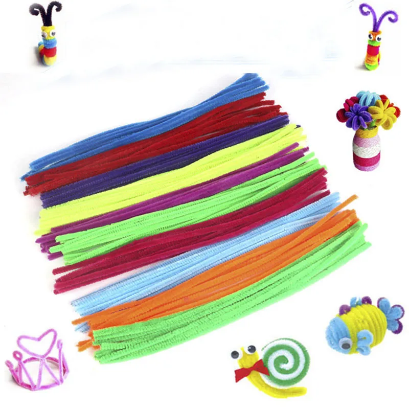 50pcs Plush Stick And Shilly-Stick Children's Educational Toys Handmade Art DIY Materials and Craft | Дом и сад