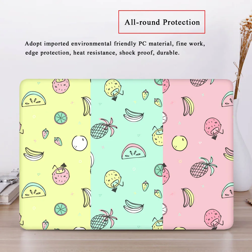 Чехол для ноутбука Redlai MacBook New Pro 13 15 Touch bar A2159 2019 Air retina 12 3 4 Твердый чехол с