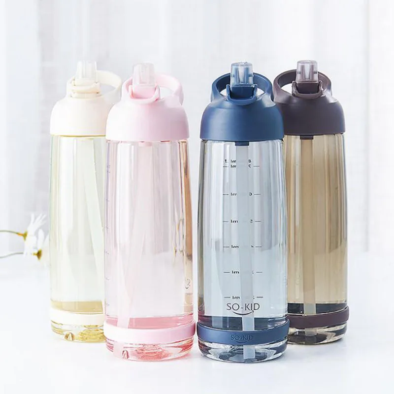 Спортивная бутылка для воды My Water Bottle 1000 мл 4 цвета с крышкой герметичная походов