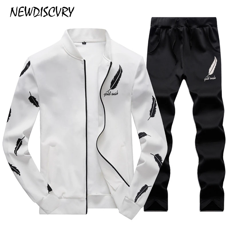 NEWDISCVRY костюмы Для мужчин 2 шт. спортивной 2018 осень весна человек Кофты комплект