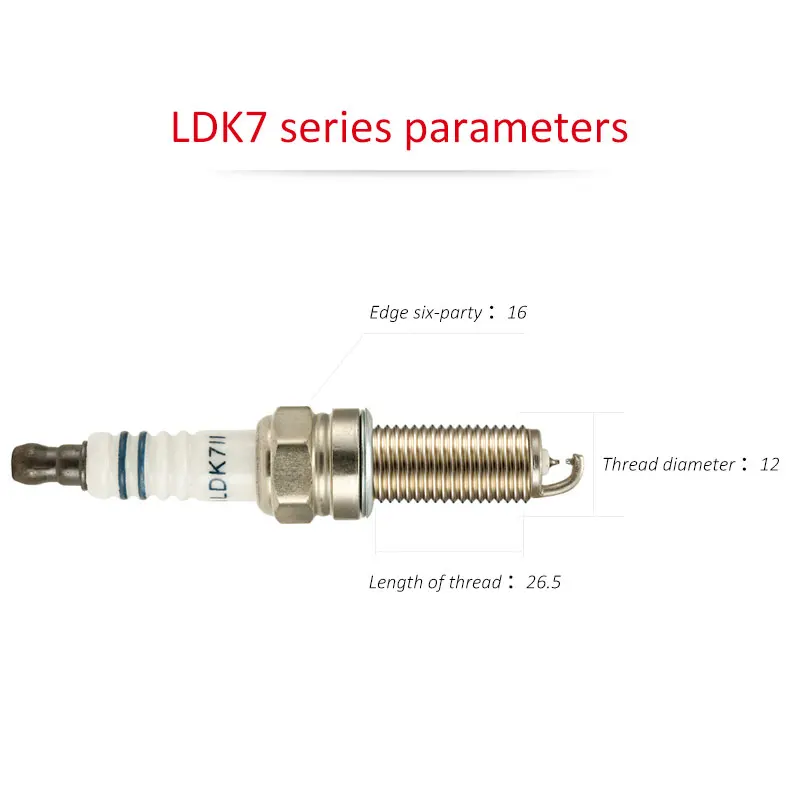 4 шт./лот Китай Оригинальный факел свечи зажигания LDK7 серии для CHERY ARRIZO 7 1 6 M11 SQRE4G16