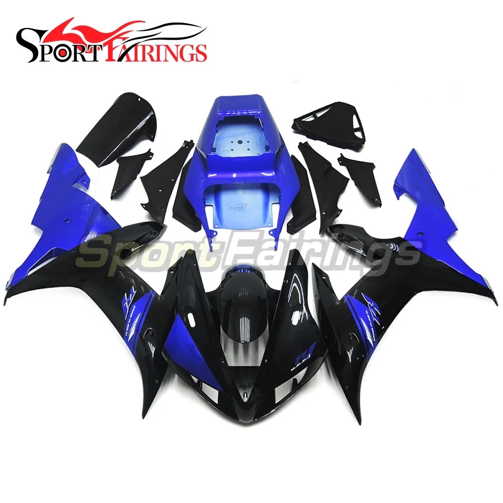 

Full Cowlings For Yamaha YZF1000 R1 Year 02 03 2002 2003 Plastics ABS Fairing Kit Motorbike Covers Carenes Blue Gloss Black New