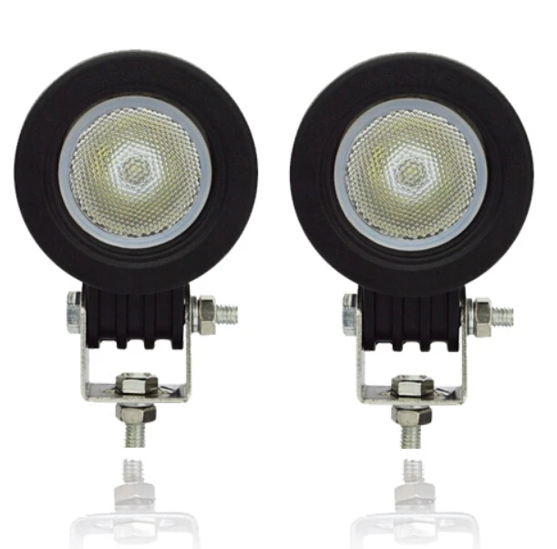 2pcs/lot 10w Led Work Light Square Round Driving Spot Flood Lamp 12V Car Auto SUV ATV 4X4WD Offroad Motorcycle Truck Headlight | Автомобили