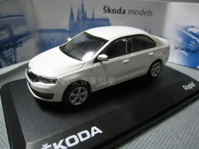 ABREX 1/43 масштабная модель автомобиля игрушки SKODA RAPLD литья под давлением металлическая модель автомобиля игрушка для коллекции, подарок, дети