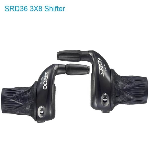 Black 3X8 Shifter S-Ride MTB велосипед 3x8 скоростной поворотный переключатель левый и правый поворотный рычаг переключения передач переключатель совместим с Shimano SL-RS25 - Цвет: Black 3X8 Shifter