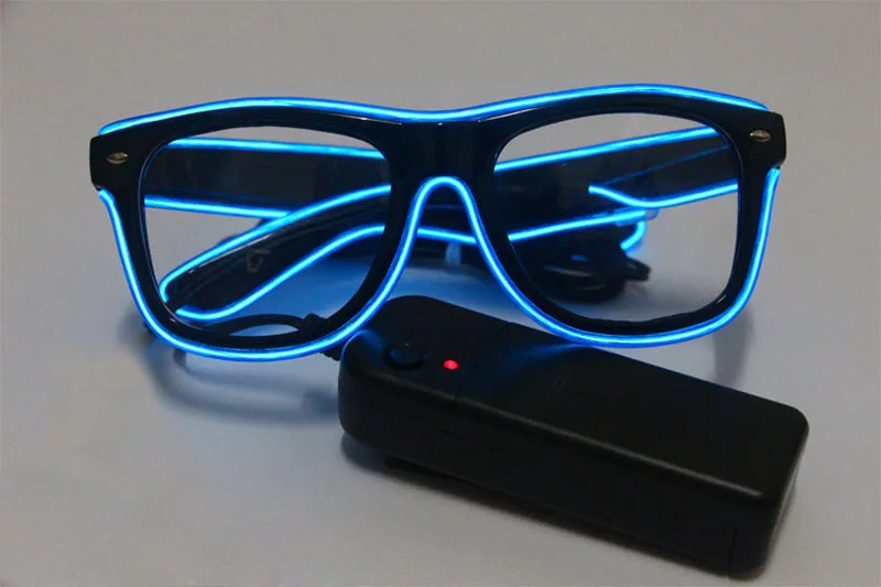 Светящиеся очки с электролюминесцентным проводом светодиодный диджейский