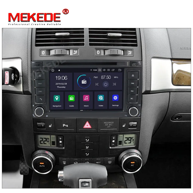 Автомобильный dvd проигрыватель PX30 Mekede Android 9 0 DSP IPS gps для Volkswagen/Touareg Transporter T5 Multivan 2002