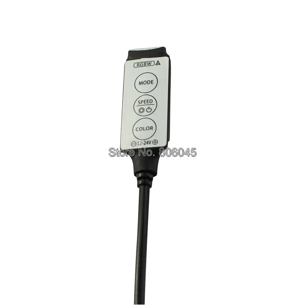 Мини DC12-24V 3A * 4CH 12A светодиодный контроллер с тремя кнопками встроенное управление