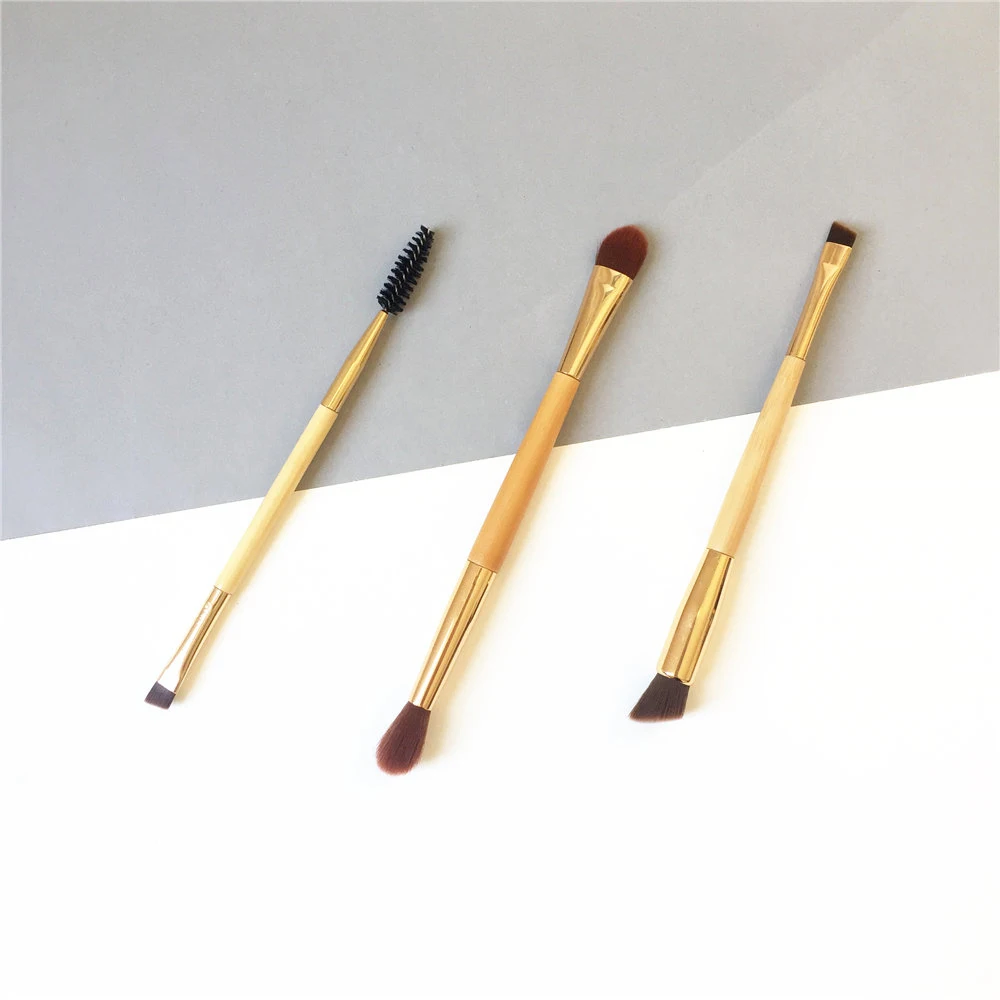 Bdbeauty TT двухсторонняя кисть для бровей и пудры качественные бамбуковые Кисточки