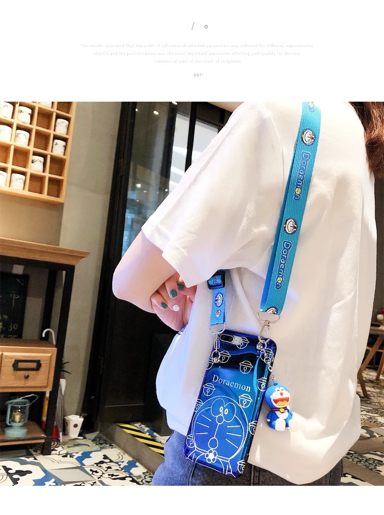 Милый чехол Sam S10 plus, мягкая задняя крышка Doraemon для samsung Galaxy S8 S8plus S9 plus Note9 note8+ игрушка+ длинный ремешок