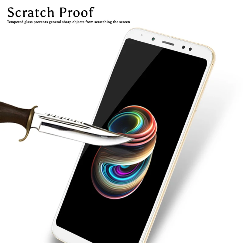 Полное покрытие для xiaomi redmi 5 плюс закаленное Стекло Note Pro mi 6 a1 5x9 H Экран протектор